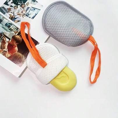 4pcs Soap Foaming Net Set, Double-Sided Cotton Foaming Bath Sponge Scrubber, Home Bathing Cleaning Kit