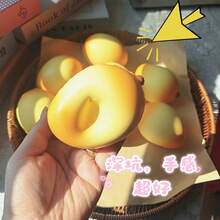 畅销减压玩具芒果挤压玩具，成人减压小工具，办公装饰，创意小礼物 - 黃色 - 查看 3