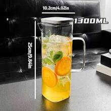 1pc Water Pitcher With Lid & Spout - Hot/Cold Beverages, Heat-Resistant, Ideal For Iced Tea, Lemonade, Refreshments - Multicolor - View 11