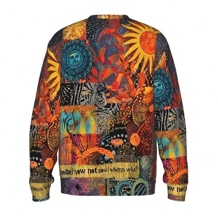 Men'S Psy1chedelic 60s/70s Retro Pop Art Sweatshirt - Vintage