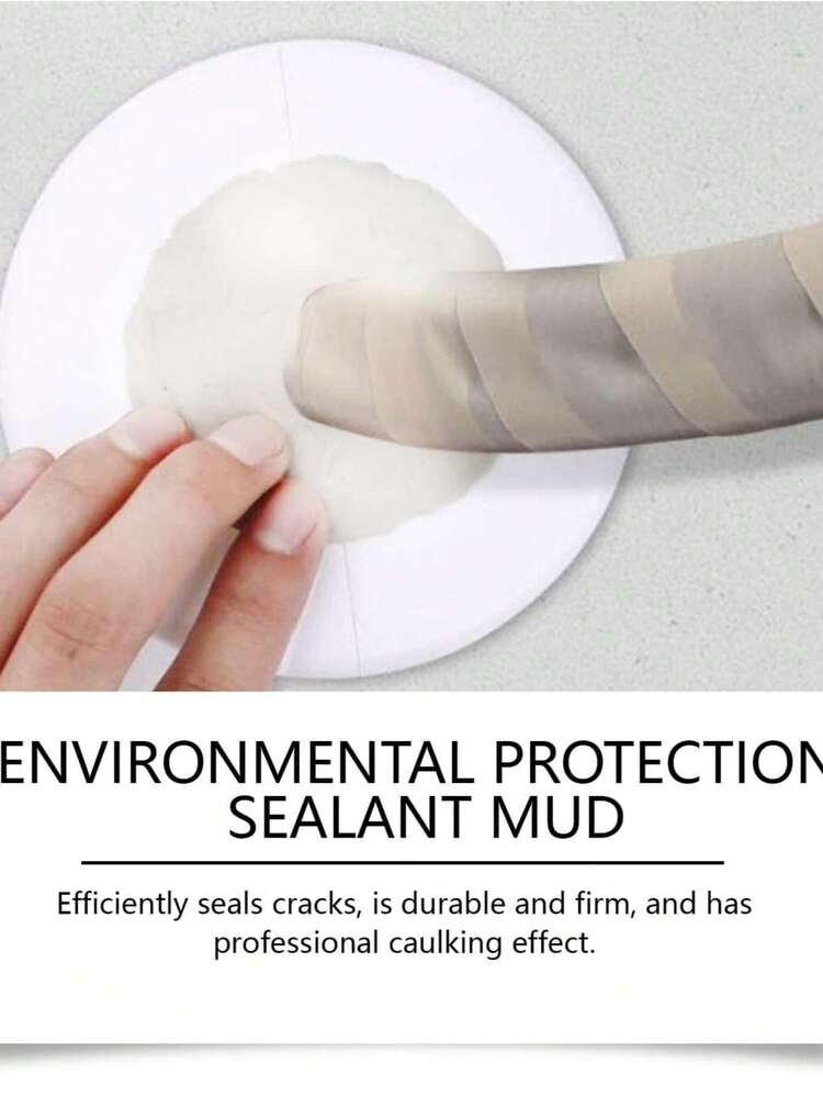 防水墙面修补棒 - 耐用石膏板修补腻子，适用于家庭DIY维护和翻新 - 高品质，防管道异味和防虫，易于使用的浴室配件，可用于浴缸、淋浴房和空调孔的密封 - 白色 - 查看 4