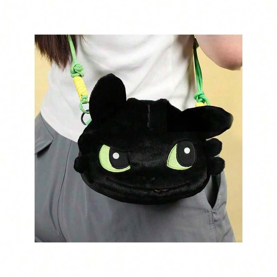 Universal Pictures 可爱无牙仔男孩毛绒斜挎包 | 柔软蓬松的肩包，适合作为圣诞节或生日礼物送给女孩 - 毛絨斜背包 - 查看 1