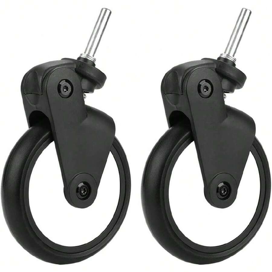 Front Wheel Set for Baby Jogger, Premier Strollers, Replacement Swivel Wheels for Baby Carriages Rubber Yoya Vovo Compatible, for Infant Strollers, Jogging Strollers, All-Terrain,40840197 - Verde - Ver 1