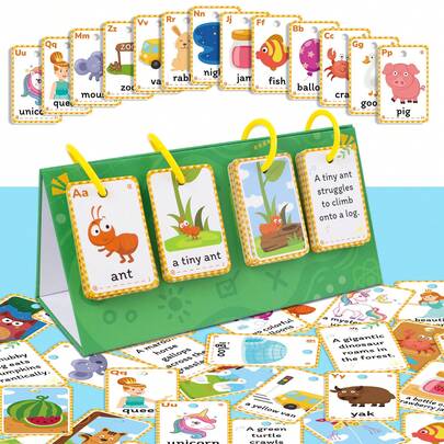 104 Word Game Educational Cards, Early Childhood English Learning Cards, Promoting Children's Thinking Skills, Parent-Child Interactive Educational Cards, Early Education Cards For Word Spelling And Interactive Games.