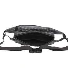 New Men's Diagonal Shoulder Bag, Sports Minimalist Fashion Versatile Multi-Pocket Waist Bag - Black - View 11