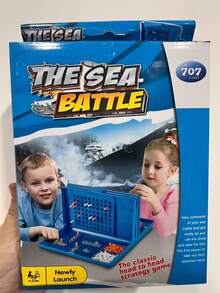 1件装战舰海战策略棋盘游戏，双人互动玩具，趣味战斗，适合家庭、朋友聚会、节日派对、生日礼物 - 彩色 - 查看 8