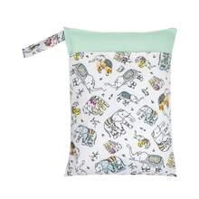 Wet Bags 1 Pack, Waterproof Reusable Travel Bags For Swimsuits, Baby Cloth Diapers, Beach, Pool, Gym Bags And Wet Clothes With 2 Pockets,Pouch,Makeup Pouch,Travel Essential - Multicolor - View 15