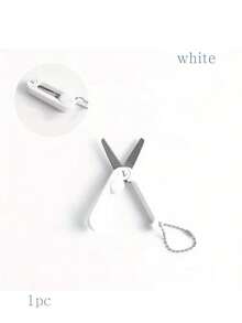 1把莫兰迪式便携迷你剪刀 - 小巧、可折叠、带钥匙扣、多功能小剪刀，适合手工制作和日常使用，工艺剪刀 - 彩色 - 查看 13