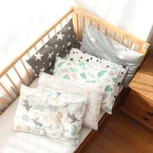 Fundas y almohadas para bebés de 30x50cm, fundas de almohadas con patrón de dibujos animados para niños, funda de almohada de algodón, núcleo de almohada para niñas y niños - LoveRabbit 1 pieza - Ver 3