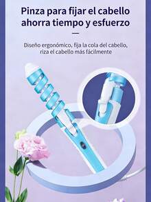 Promoción de año nuevo mini rizador espiral, rizador de color, adecuado para salones y hogares, rizador eléctrico, forma duradera, reparación de cabello, cabello suave y sin lesiones, minuto y segundo para crear forma de salón, regalo para novia, regalo de San Valentín - Multicolor - Ver 4