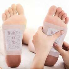 100片天然艾草足贴，深层清洁足部护理 - 彩色 - 查看 4