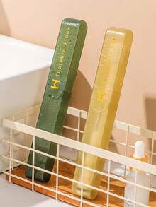 Toothbrush Cup Transparent Toothbrush Case Portable Toothpaste Storage Travel Wash Cup For Business Back To School Home Travel Essential Accessories - Multicolor - View 9