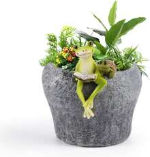 Succulent Planter Pot,Resin Flower Plant Pot Bonsai,Cute Decorations Cactus,Funny Decor Office Balcony,Pot Garden Outdoor - 1 - View 1