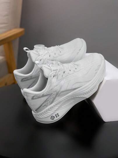 Outdoor Sports Casual Shoes, Campus Style Sports Casual Shoes, Running Shoes, Breathable & Comfortable, Rotary Button, Easy To Wear, All Season