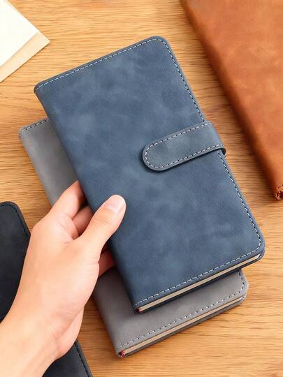 دفتر مذكرات جلد PU سميك بحجم A6، سجل اجتماعات مكتبية احترافية محمولة، دفتر مذكرات عملي صغير للدراسة