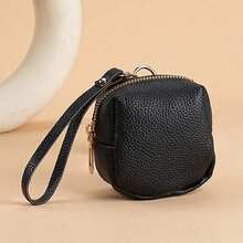 Square Earphone Case Semi-Handmade Coin Purse Portable Lipstick Organizer Multi-Function Coin Pouch - Multicolor - View 7