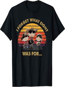 I Forget What Eight Was For T-Shirt - Black - View 11