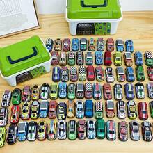 Children's Alloy Car, Tin Car/Alloy Car, Inertial Car Model (Random Packaging Box/Car Style) Packaging Box Racing Car Model Toy Car Set, Mini Simulation Container Car Model Suitable As A Gift For 3-9 Year Old Boys - Multicolor - View 9