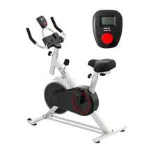 bicicleta para hacer ejercicioRED VELVET icleta Estática de Spinning con Volante de Inercia de 4 kg: ¡Transforma tu Rutina en Casa! - Blanco - Ver 1