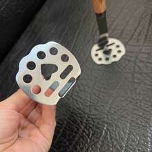 1个不锈钢土豆捣碎器，手动压泥器，厨房小工具 - 彩色 - 查看 7