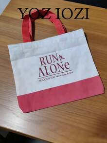 Fashionable Casual Large Capacity Tote Bag, Minimalist Design, Suitable For Students, Commuting, Versatile - White - View 1