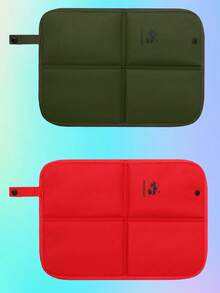 1/2 件装牛津布可折叠户外坐垫/防潮垫 - 便携式，适用于露营、狩猎、徒步旅行、野餐，纯色图案，露营配件，必备徒步装备，鲜艳图案设计，耐用面料，易于清洁，露营装备，露营必需品 - 彩色 - 查看 15