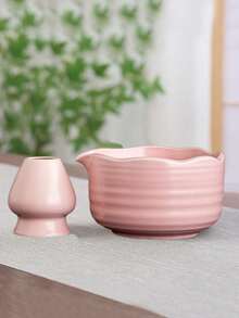 2件套600毫升陶瓷抹茶碗及搅拌器套装，抹茶冲泡、甜点及饮品制作工具，馈赠亲友，节日礼物 - 彩色 - 查看 10