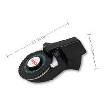 Cidy Label Maker With 2 Rolls Of Label Tape, Manual Typewriter Style 3D Label Printer - Black - View 4