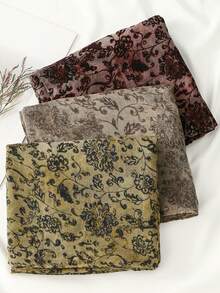 1条新款小巧清新巴厘岛纱线印花围巾，女士夏季防晒、休闲薄披肩、日常旅行、海滩装扮、节日礼物 - 圍巾 - 查看 10