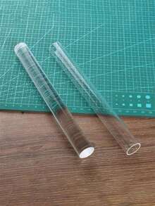耐用透明手动造型工具亚克力粘土擀面杖，易于清洁，适用于DIY手工艺品 - 彩色 - 查看 1