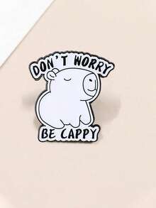 1 件可爱金属水豚动物胸针，多功能衬衫/包包配饰连衣裙配饰别针，用于衣服包饰学校办公室配饰衬衫夹克珠宝圣诞节万圣节衣服别针有趣可爱的教师礼物 - 黃色 - 查看 9