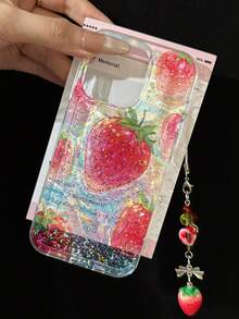 IMD Resin Painting Detachable Wrist Strap Shockproof Phone Case Compatible With IPhone 14, 14 Pro, 14 Pro Max, 13, 13 Pro, 13 Pro Max, 11, 11 Pro Max, 12, 12 Pro, 12 Pro Max, XR, XS, 15, 15 Pro, 15 Pro Max, 16, 16 Pro, 16 Pro Max, 17, 17 Pro, 17 Air, 17 Pro Max, Premium Anti-Drop Phone Case - Multicolor - View 4