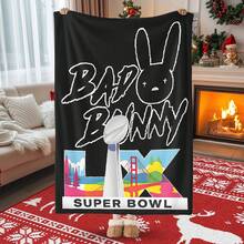 Flat Throw Blanket Cartoon Soft Cozy Multi Functional Bedding Essential For Home Living Snuggle Up Now Perfect Gift Bedding - Multicolor - View 1