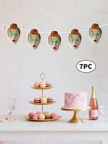 7pcs Custom Face Photo Banner,Happy Birthday Banner, Customize Photo And Text,Personalized 30th, 40th, 50th, 60th Birthday Gift For Him,Couple Gift,Unforgettable Gratitude Gift For Celebrating Special Days - متعدد الألوان - مشاهدة 10