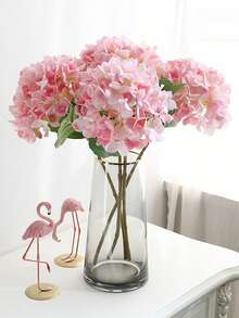 1pc Artificial Flowers Hydrangea Fake Flower Bouquets For Wedding Accessories Spring Decor Bedroom Home Decor Room Decor DIY Silk Flower Floral Arrangement Ideal Gift For Valentine's Day & Mother's Day Suitable For Table Centerpiece Holiday Party Garden Living Room Decor ﻿ - Multicolor - View 5