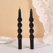 10-Inch Dripless Taper Candle Set (4pcs) - Cocoa Brown Taper Candles, Perfect For Spring - Smokeless, Odorless, Long Burning Time - Hand-Poured, Colorful Candle Holders - Chocolate Color - Multicolor - View 23