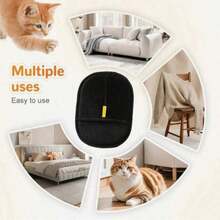 1pc Pet Hair Removal Glove – Reusable Fur Cleaning Glove For Cats And Dogs, Effectively Removes Pet Hair From Carpets, Sofas, Pet Beds And Furniture, Easy To Use Household Cleaning Tool - Multicolor - View 4