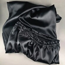 可调节彩色缎面长发护理帽，丝滑长缎面头巾/睡帽，浴帽，睡眠头巾发套 - 彩色 - 查看 4