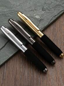 3 Signature Pens, 0.5mm Nib, Buckle Cover, Stainless Steel Material, Wrapped In EVA Material, High-Quality Pen Core, Smooth Writing, Mini Cute Short Design, Easy To Carry At Any Time, Elegant And Fashionable, Electroplated Finish, Exquisite Craftsmanship, Suitable For Schools, Students, Colleagues, Leaders, Offices, Units, Birthdays, Holiday Gifts, Valentine's Day, Back To School Season, Back To School Season, Birthday Gifts, Christmas, Father's Day, Mother's Day, Teacher's Day, Thanksgiving, Daily Writing, Signature, Calligraphy, Art, Ballpoint Pen - Loại A - Xem 12