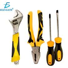 Juego de Herramientas 4 en 1: Desarmadores, Pinzas y Llave Inglesa - Amarillo - Ver 7