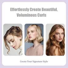 USB Rechargeable Heated Hair Straightener & Curler, 32mm Curling Iron With 3 Temperature Settings, Tangle-Free Curling At Any Temperature - Multicolor - View 4