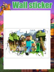 Minecraft Hình dán tường có thể tháo rời Paradoni - Được làm từ chất liệu vinyl có thể tái sử dụng, rất thích hợp để trang trí phòng. Bộ hình dán tường theo chủ đề này được thiết kế tỉ mỉ để bổ sung cho không gian phòng ngủ, cung cấp các giải pháp trang trí sáng tạo và có thể tùy chỉnh. Áp dụng cho bề mặt tường trong nhà. - Nhiều màu - Xem 7