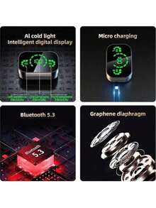 TWS无线蓝牙耳机，立体声运动耳机，HiFi音乐耳机，内置麦克风，高清通话和游戏耳机 - 彩色 - 查看 2