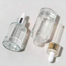 1pc 30ml Transparent Bottle For Essential Oil Refilling, Volcanic Stone Bottom Bottle, Pure Essence Refill Bottle, Dropper Bottle - Multicolor - View 3