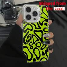 Black Shockproof Phone Case With  Helmet Pattern For IPhone 11 12 13 14 15 16promax Plus - Translucent Silver - View 1