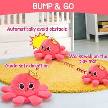 Pulpo Musical de Peluche con Luz Juguete para Gatear y Caminar para Bebés de 6 a 12 Meses Regalo para Niñas de 1 Año - como en la foto - Ver 3