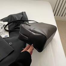 1个个性化复古大容量手提袋，休闲百搭，多种字体和颜色可选，适合通勤、旅行、上学，是送给亲朋好友的完美礼物 - 彩色 - 查看 2