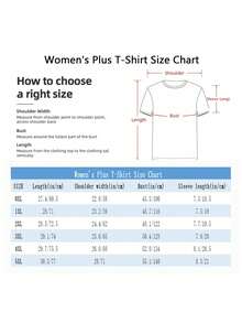 1pc Cybergoth Punk Goth Anime Womanga Grunge T-Shirt Women's Plus Size Cotton T-Shirt, Soft And Breathable Short Sleeve, Perfect For Daily Wear, Outdoor Activities, Travel, And Casual Style, Comfortable All-Day Fit! - 粉色 - 查看 5