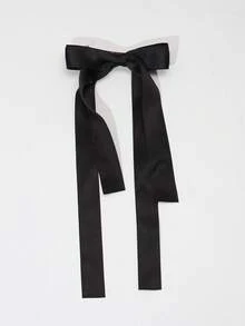 1pc Fairy Style Long Ribbon Bow Hair Clip, Fashionable, Elegant, Versatile Hair Accessory For Any Occasion Cute Valentine's Day, Hair Barrettes Hair Clips Claw Clips Hair Claws, Winter Outfit For Women, Bows, Hair Accessories, Head Accessories - Pink - View 11