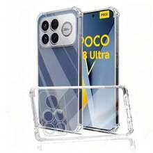 3-In-1 POCO F8 Ultra-POCO F8 Pro Phone Case Set: Transparent Shockproof Phone Case + 9H Hardness Tempered Glass Screen Protector + 3pcs Camera Lens Film, Scratch-Resistant, Explosion-Proof, Bubble-Free, Gaming-Specific, Easy Installation Set - Clear - View 2
